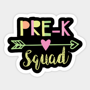 Pre-K Squad Sticker